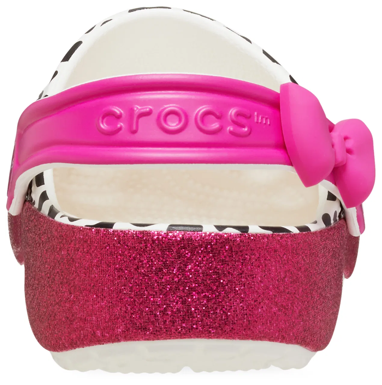 Детские клоги для девочек с вентиляционными отверстиями LOL Surprise Diva Classic Clogs Crocs, черный/белый/розовый — фото 2