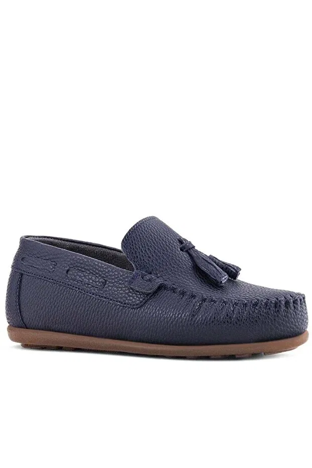 Детские мокасины для мальчиков с принтом Rakerplus, Navy Blue — фото 2