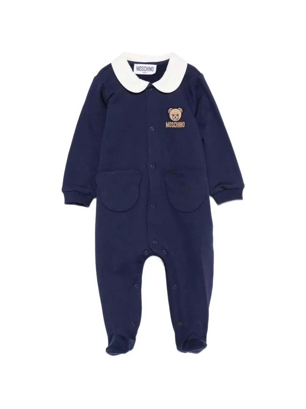 Пижама с вышивкой Тедди Moschino Kids, синий