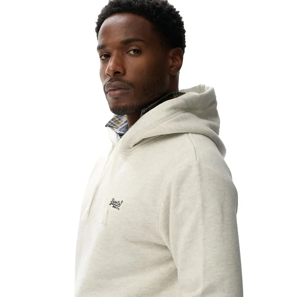 Худи классическое Essential Logo Superdry, бежевый — фото 3