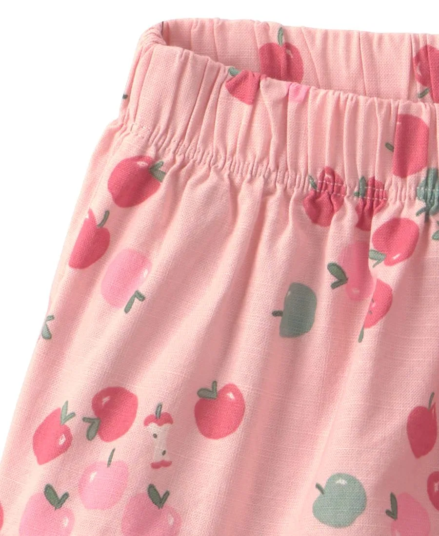 Комплект из свитшота и юбки-шорт с яблочным принтом Carter's, Pink — фото 3