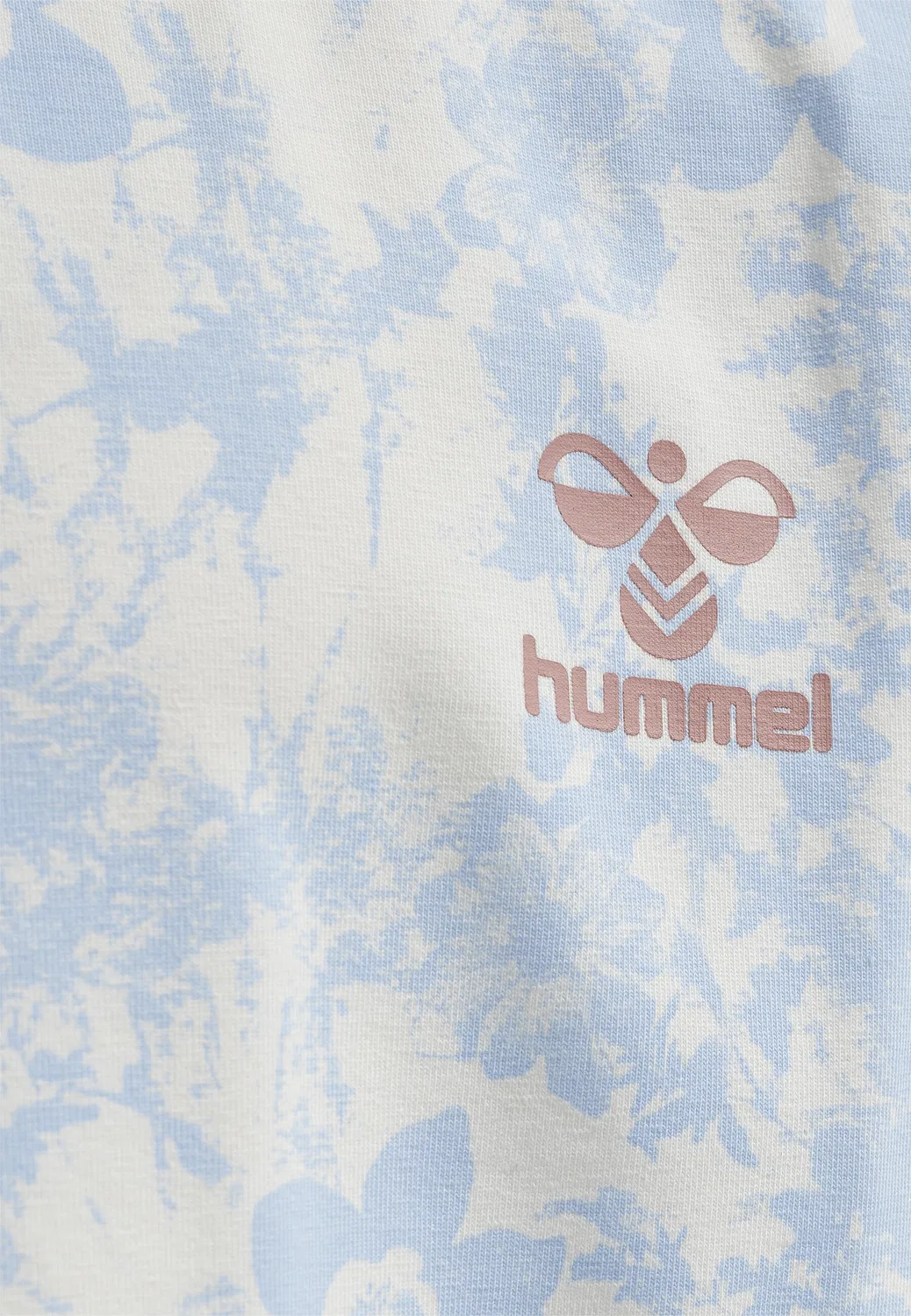 Детская футболка с цветочным принтом Hmlinez Hummel, Blue Hellblau Kornblumenblau — фото 3