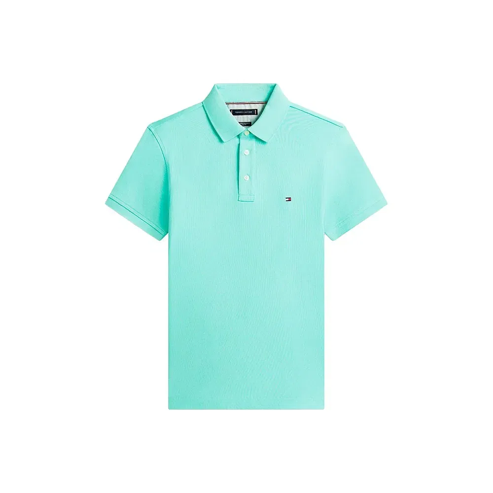 Мужское поло с коротким рукавом 1985 Slim Fit Tommy hilfiger, Green — фото 3
