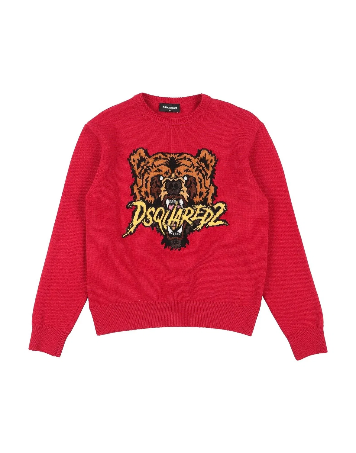 Джемпер с жаккардовым узором Dsquared2, красный