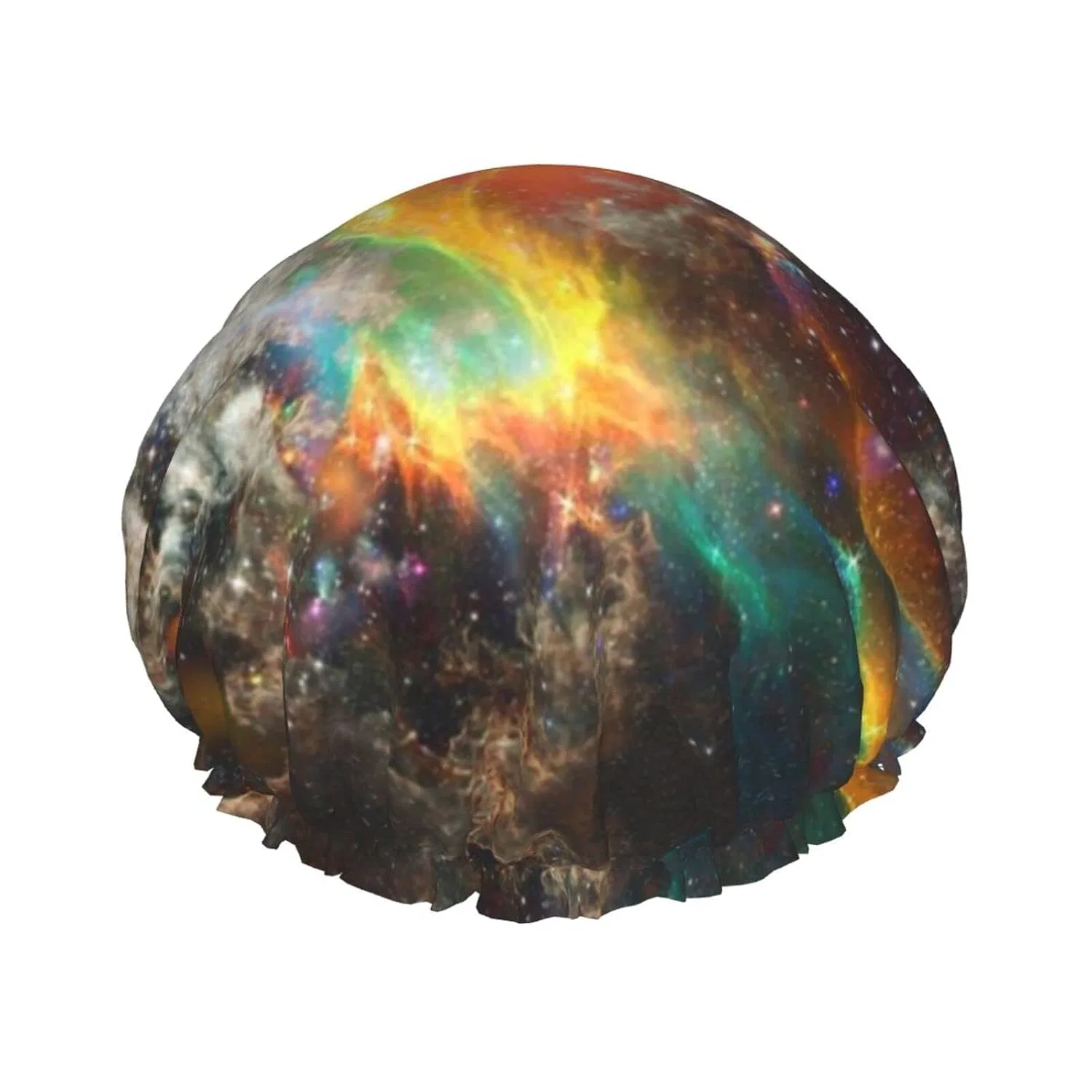 Шапочка для душа Universe Galaxy, LYNSAY, двойная водонепроницаемая, черный
