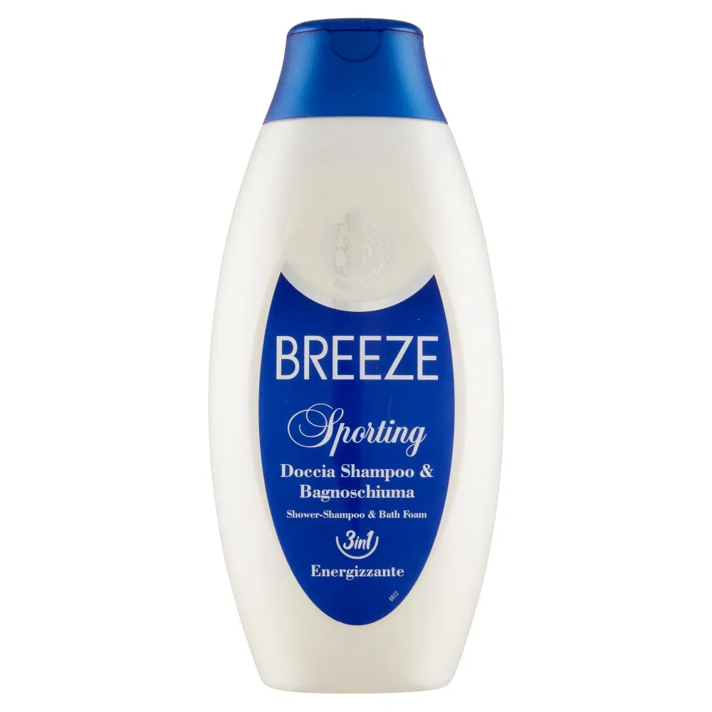 Гель для душа и шампунь Breeze Sporting, 400 мл + тальк 100 г, набор 12 шт, Felce Azzurra, Citrus Fragrance — фото 2