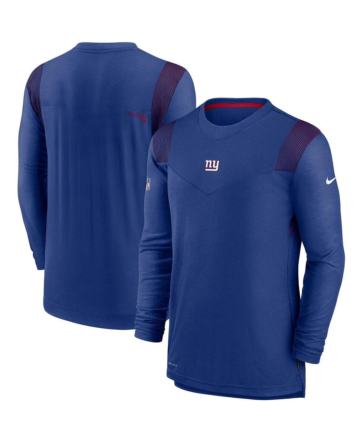 

Мужская футболка с длинным рукавом royal new york giants sideline player uv performance Nike