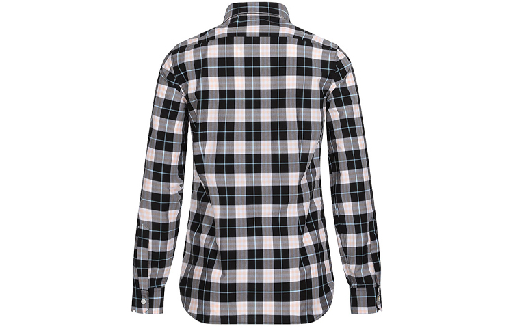 Рубашка Burberry, женская, стиль главной улицы, черный/серый/розовый — фото 4