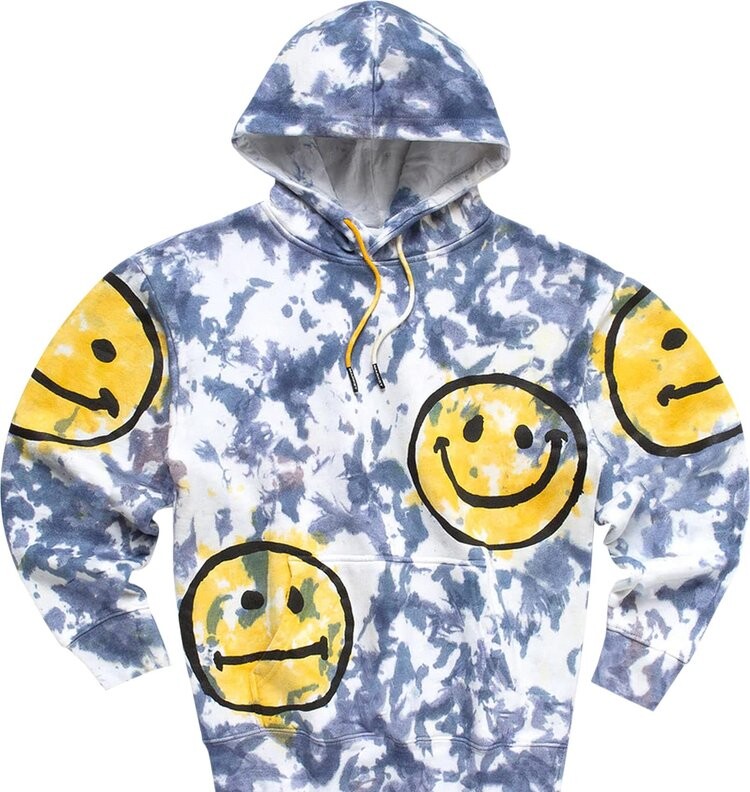 

Худи Market Smiley Sun Dye Hoodie 'Yellow Blue Tie Dye', разноцветный