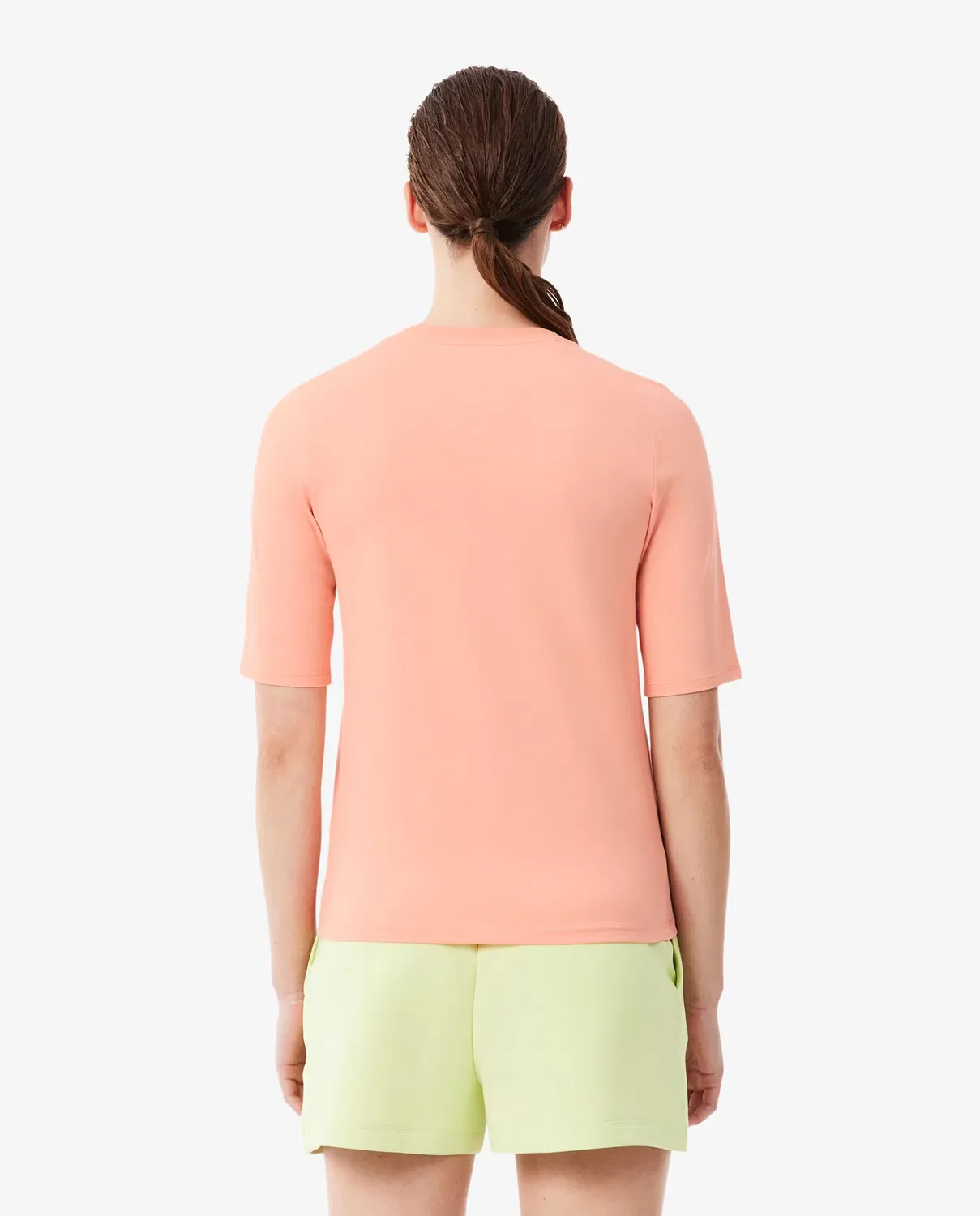 Футболка женская Lacoste Rosa с французским рукавом — фото 2