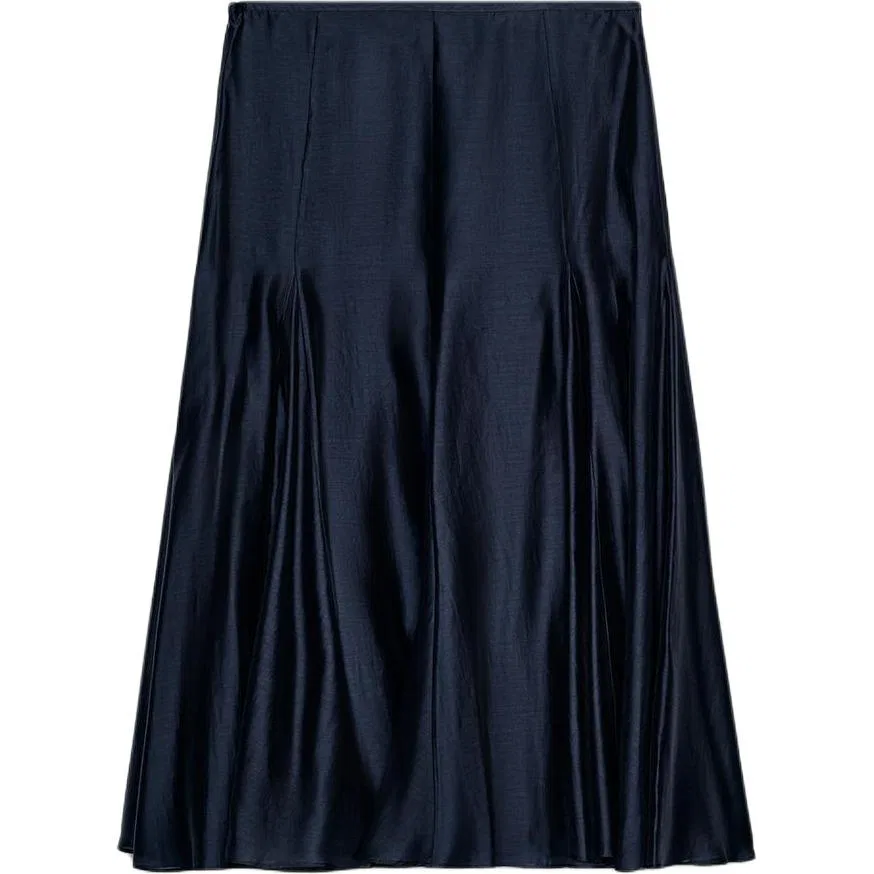 Женская юбка-миди А-силуэта Casual Sea Blue ZARA, Sea Blue — фото 3