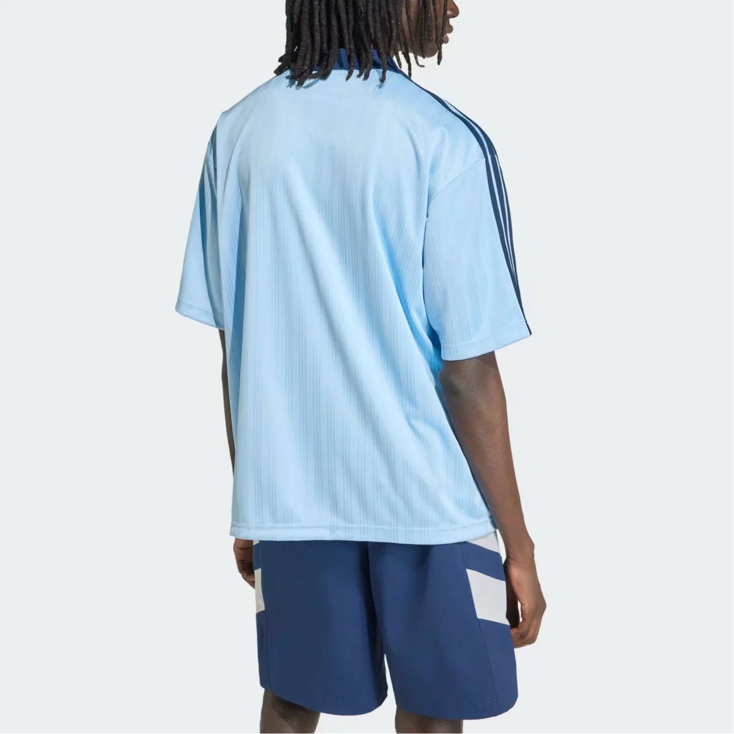 Детская футболка с отложным воротником Adidas Originals, Sky Blue — фото 4