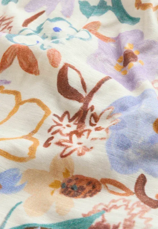 Комплект из топа и шорт с цветочным принтом Next Purple Floral, фиолетовый — фото 4
