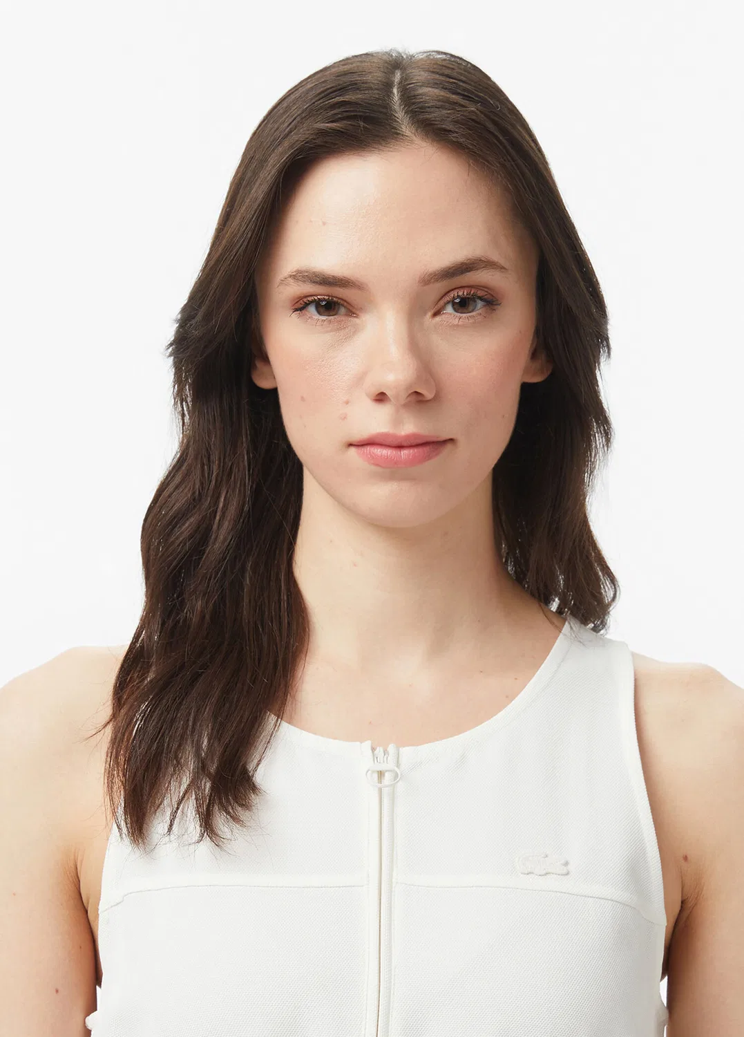 Платье Lacoste Flare Fit, кремовый — фото 2