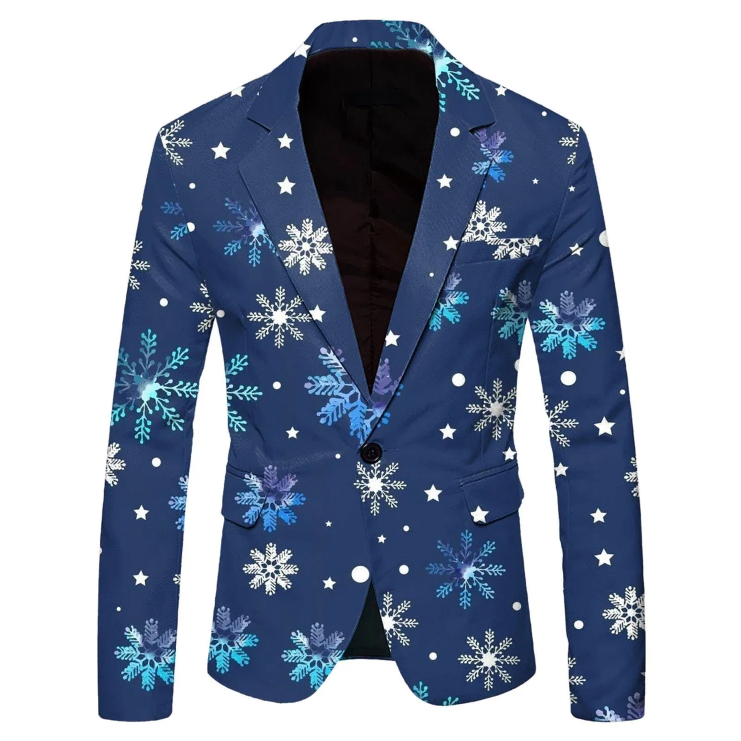 Женское пальто с 3D-принтом Christmas Casual Coat Hood, Blue Sky