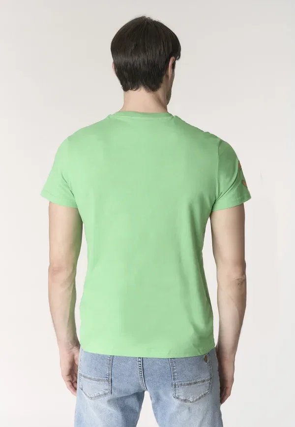 Футболка хлопковая print t-shirt, U.S. Polo Assn., зеленый — фото 3