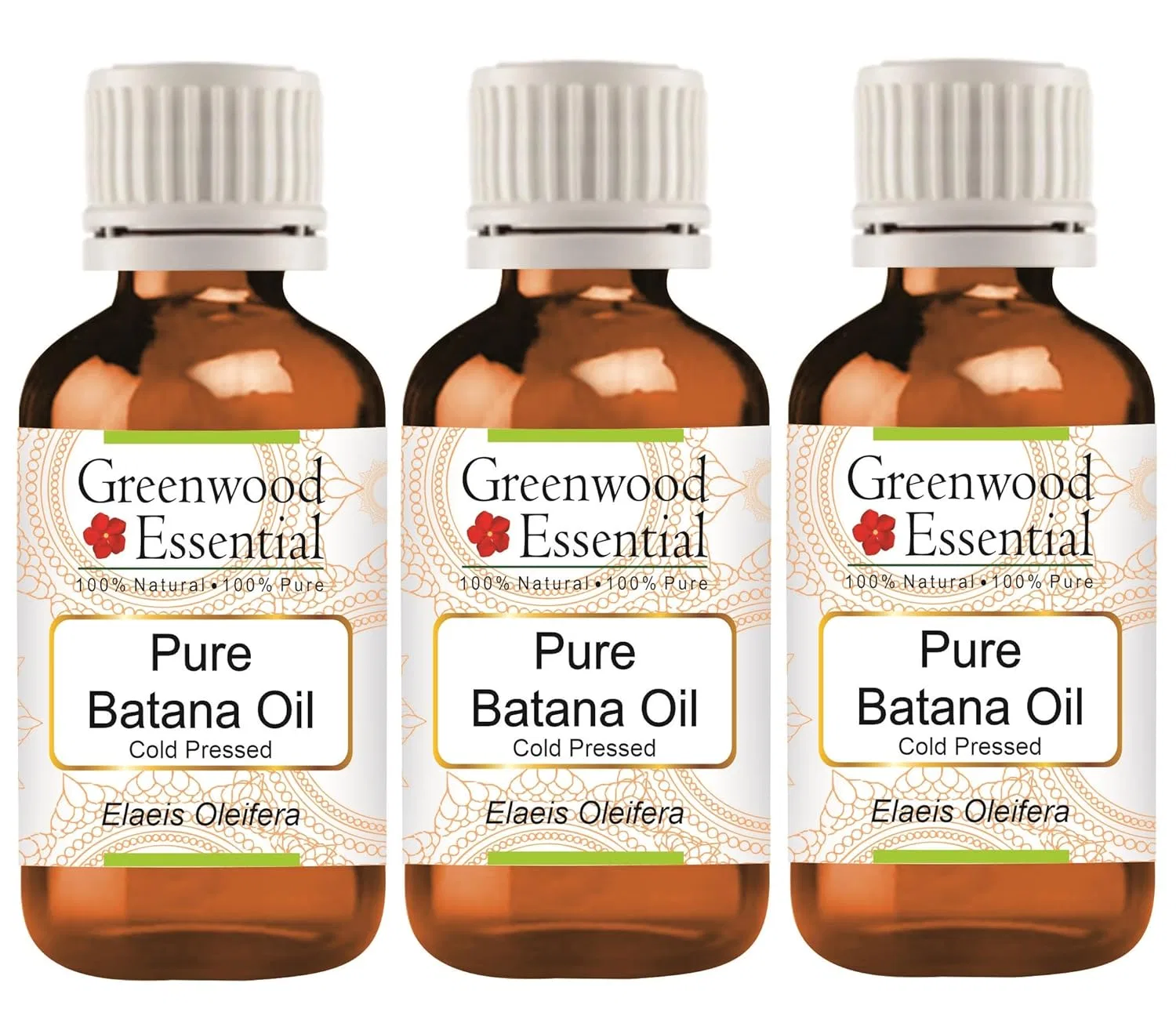 Масло батана холодного отжима Greenwood Essential, набор 3 шт., 100 мл