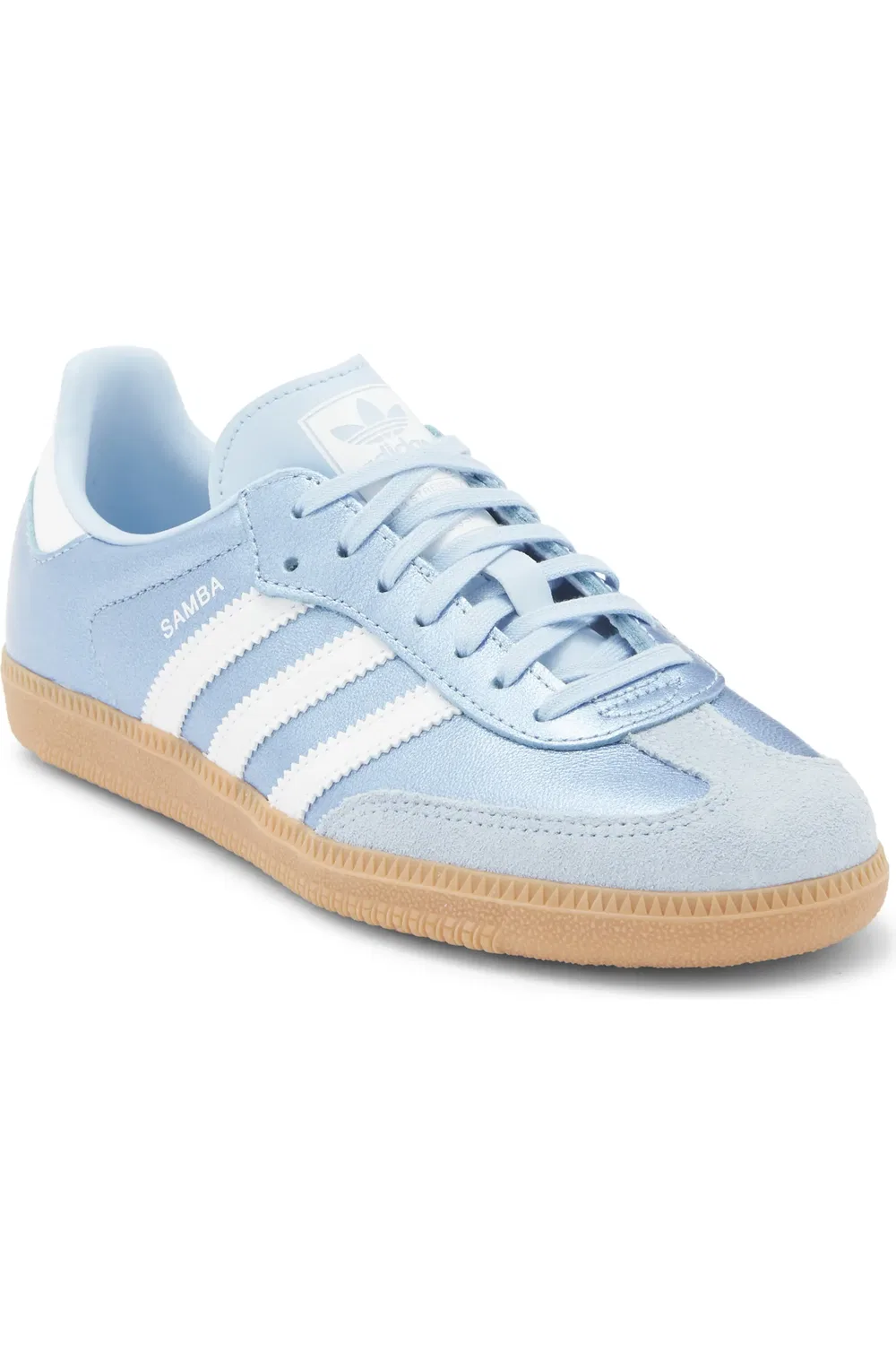 Детские кроссовки футбольные Samba adidas, Clear Sky/White/Gum