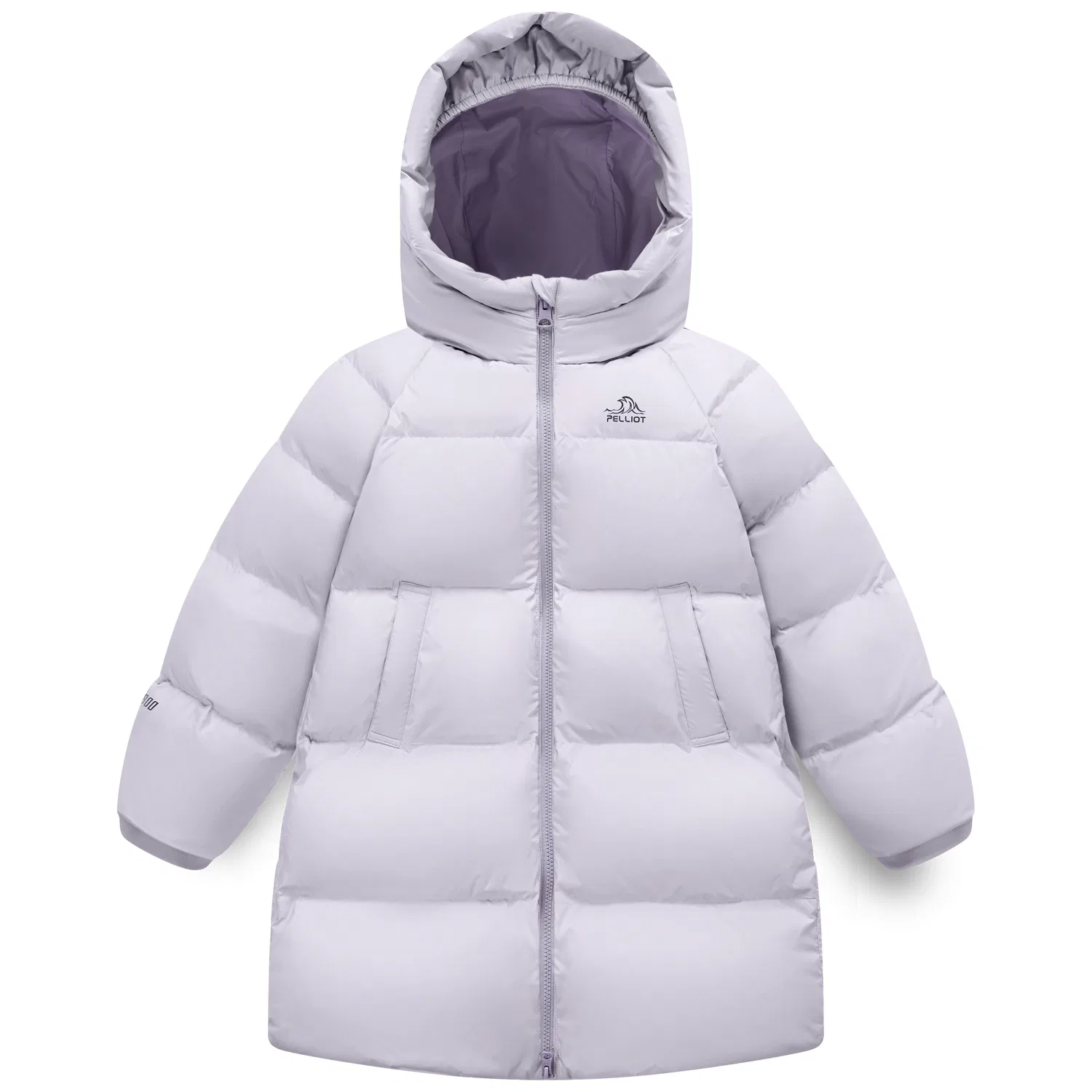 Детская пуховая куртка с капюшоном PELLIOT, Light Blue Purple