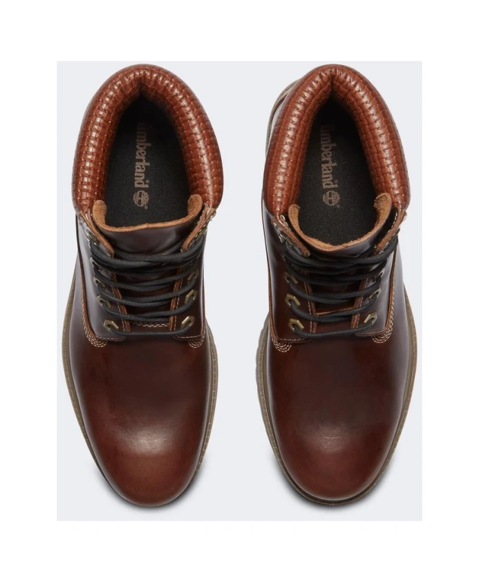 Премиальные водонепроницаемые ботинки на шнуровке высотой 6 дюймов Timberland, коричневый — фото 2
