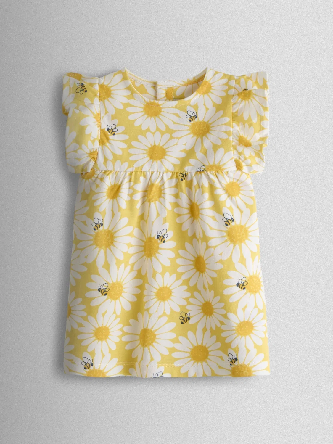 Футболка с воланами 2 шт., JoJo Maman Bébé, Yellow Daisy — фото 3