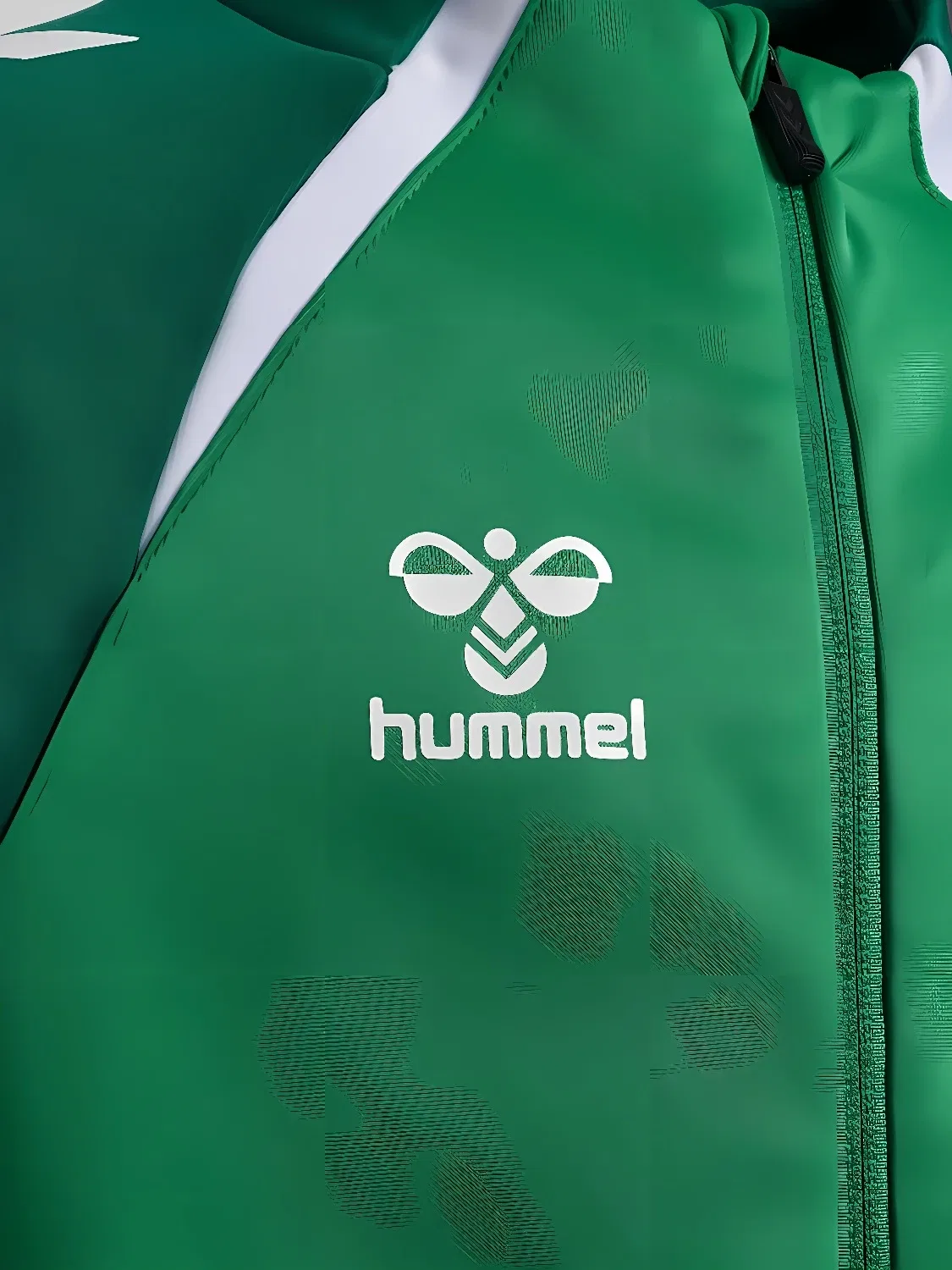 Детская тренировочная куртка на молнии Lead 2.0 Track Zip Jacket Hummel, зеленый — фото 3