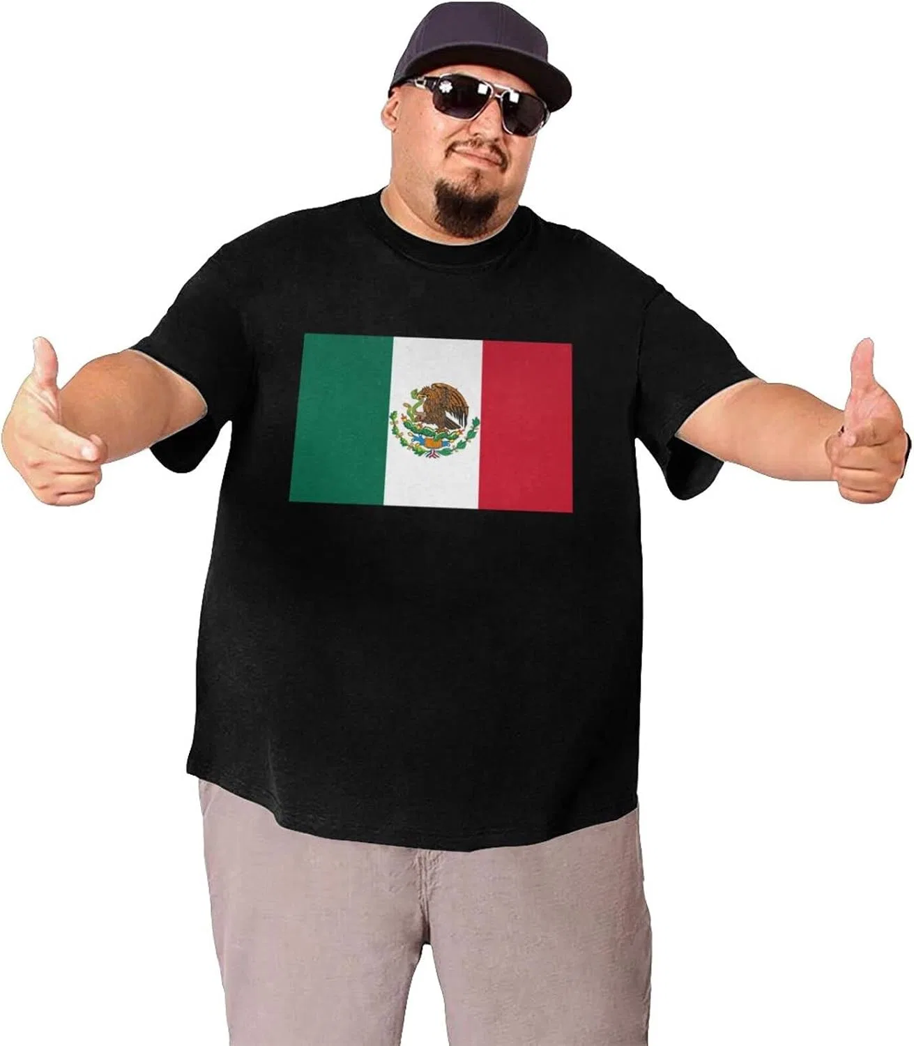 Мужская футболка с принтом Regular Fit, Mexico Flag — фото 3