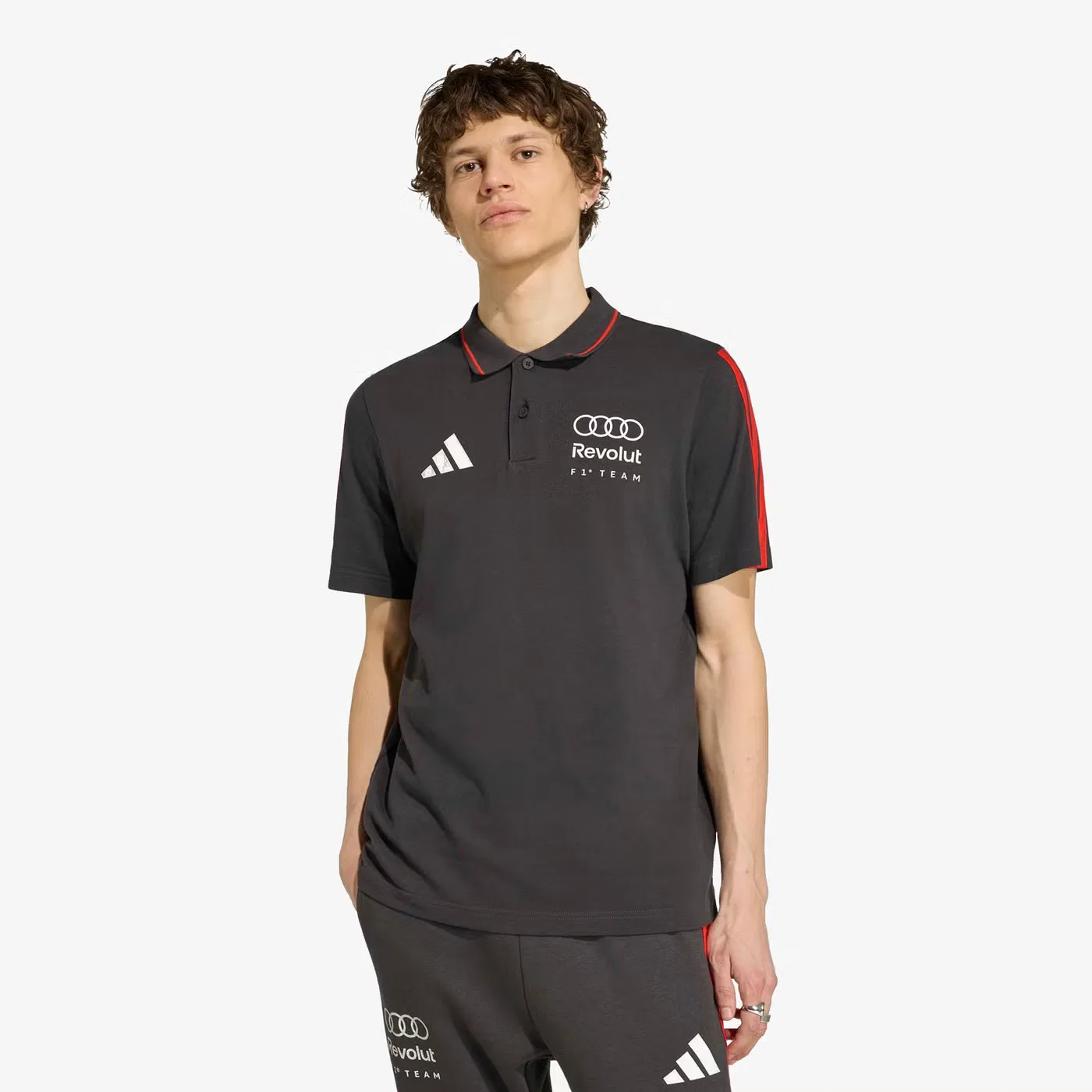 Поло Audi Revolut F1 Team DNA Adidas, черный — фото 2