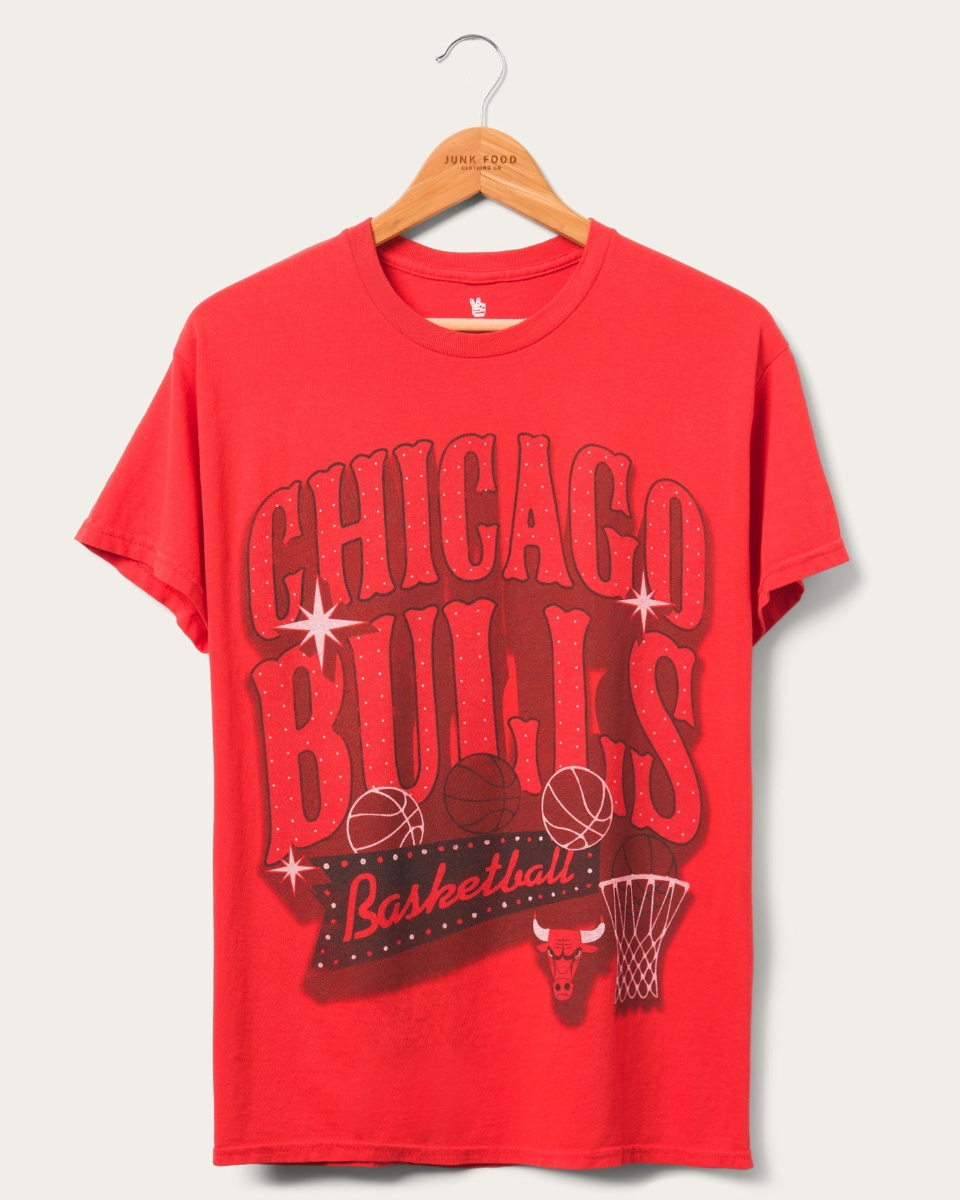 

Футболка Bulls Bright Lights Junk Food Clothing, красный