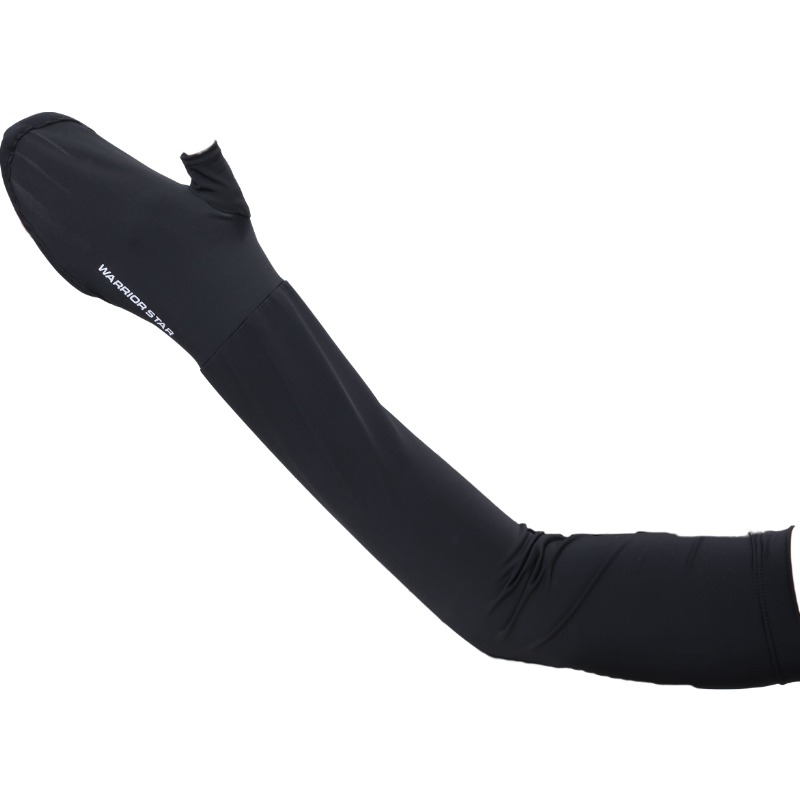 

Полиэстеровые солнцезащитные рукава Unisex WARRIOR, черный