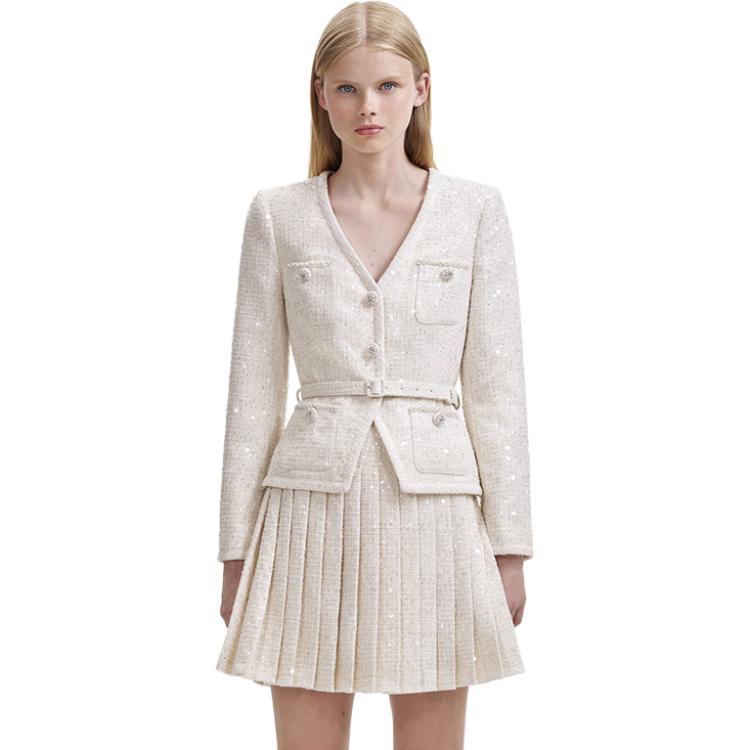 

Self-portrait Комплект с юбкой Self portrait женский ivory white