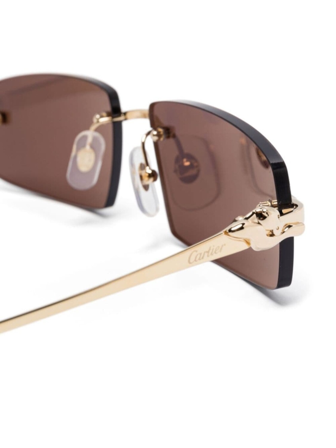 

Cartier Eyewear солнцезащитные очки Panthère de Cartier, золотой