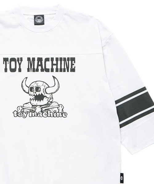 

Футболка с рукавами 3/4, бренд Death Monster Football Toy Machine, белый