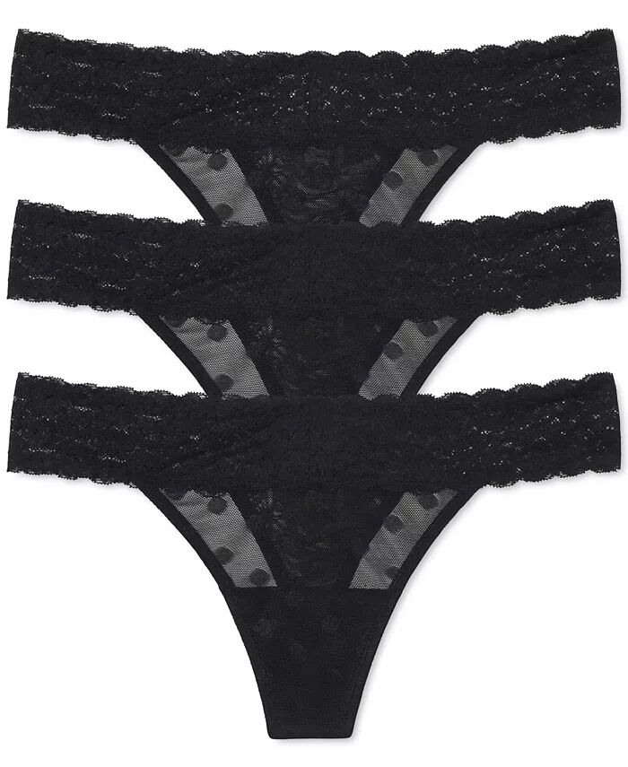 

Женские сетчатые трусики Dare Dot Lace Panty 3 шт. в упаковке Skarlett Blue, черный