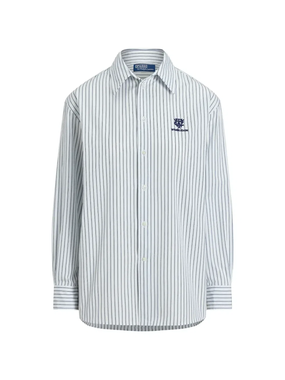 Рубашка Wimbledon в полоску POLO RALPH LAUREN, белый