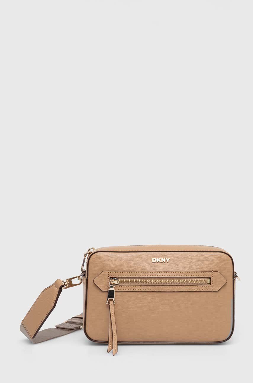 

Кожаная сумка Dkny, бежевый