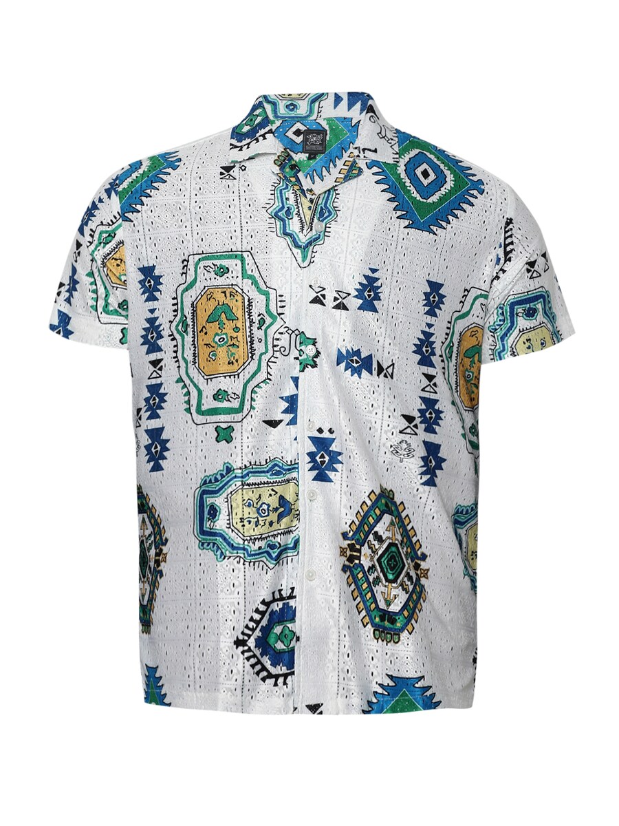 

Рубашка на пуговицах классического кроя Campus Sutra Kane, белый