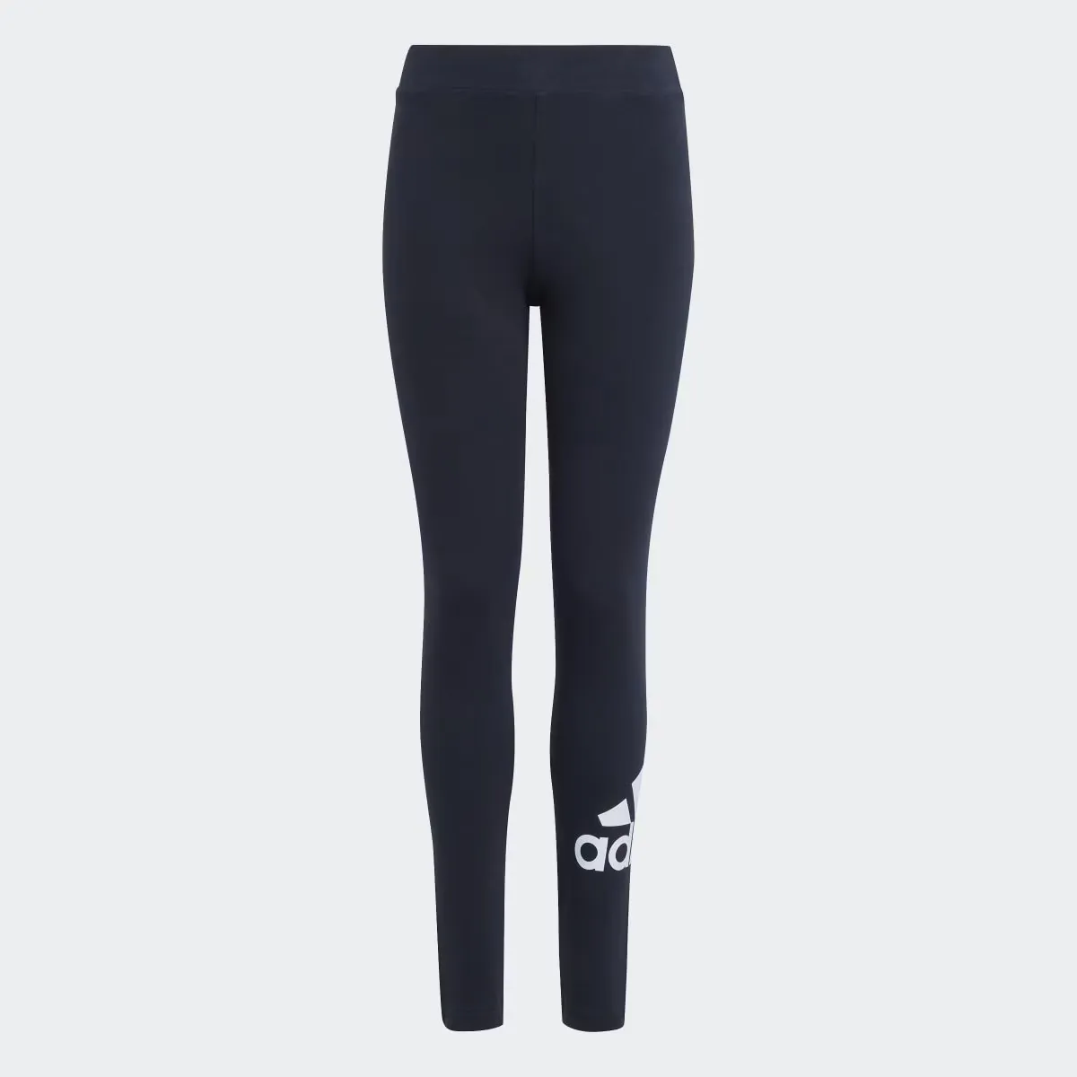 

Girls' Essentials Хлопковые леггинсы Adidas с большим логотипом, чёрный
