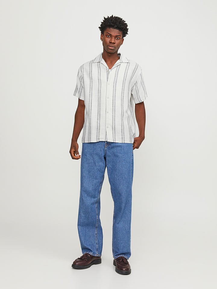 

Рубашка Cabana Jack & Jones, белый/черный
