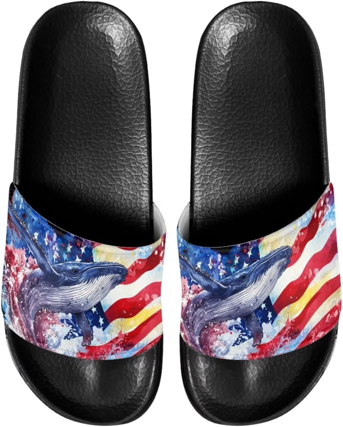 

Спортивные сандалии с открытым носком Psesaysky, Whale American Flag