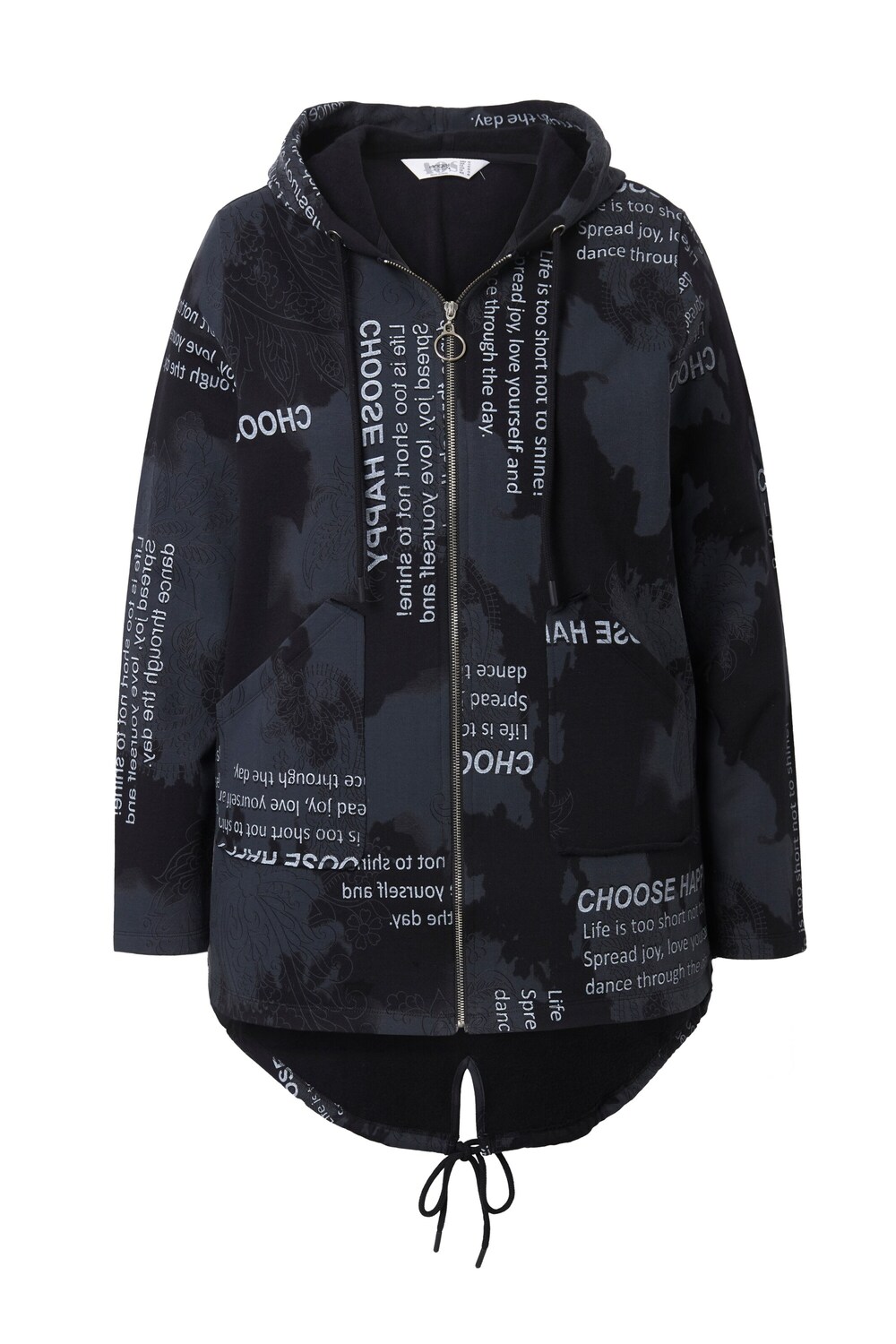 

Angel of Style Толстовка с молнией в цвете антрацит, черная