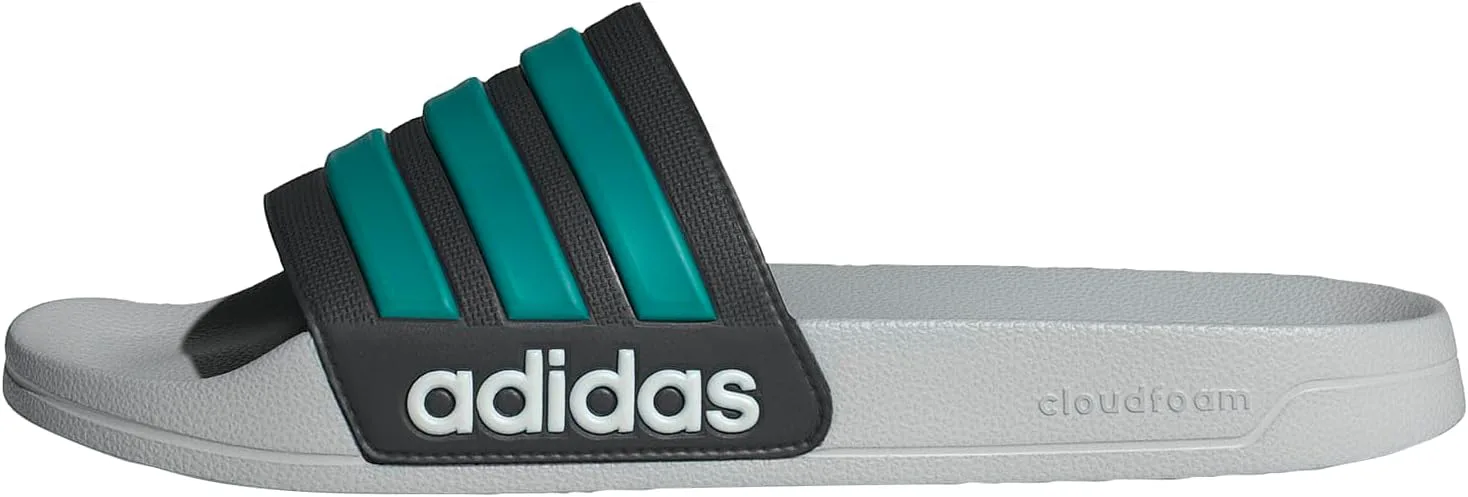 Сланцы для душа Adidas Adilette для взрослых унисекс, черный/серый