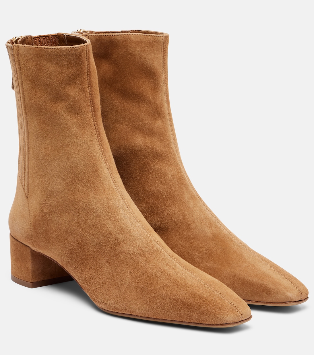 Сапоги Saint Honore 35 на шнуровке из замши Aquazzura, кэмел
