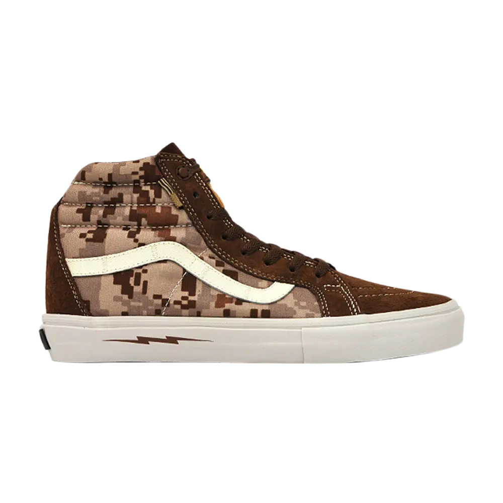 Кроссовки Sk8-Hi Notchback Pro S Vans, коричневый