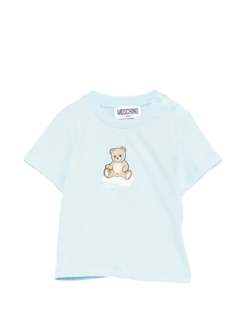 Футболка с принтом "плюшевый мишка" Moschino Kids, синий