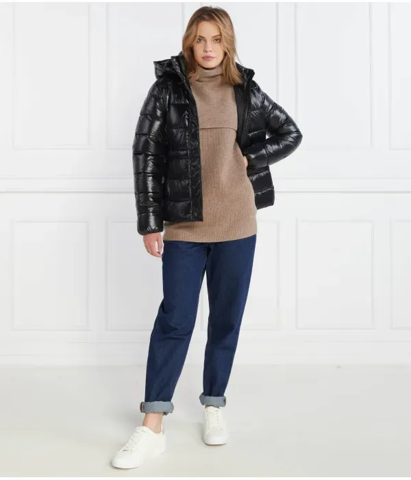 Свитер с высоким воротником из переработанной шерсти regular fit Calvin Klein, коричневый — фото 2