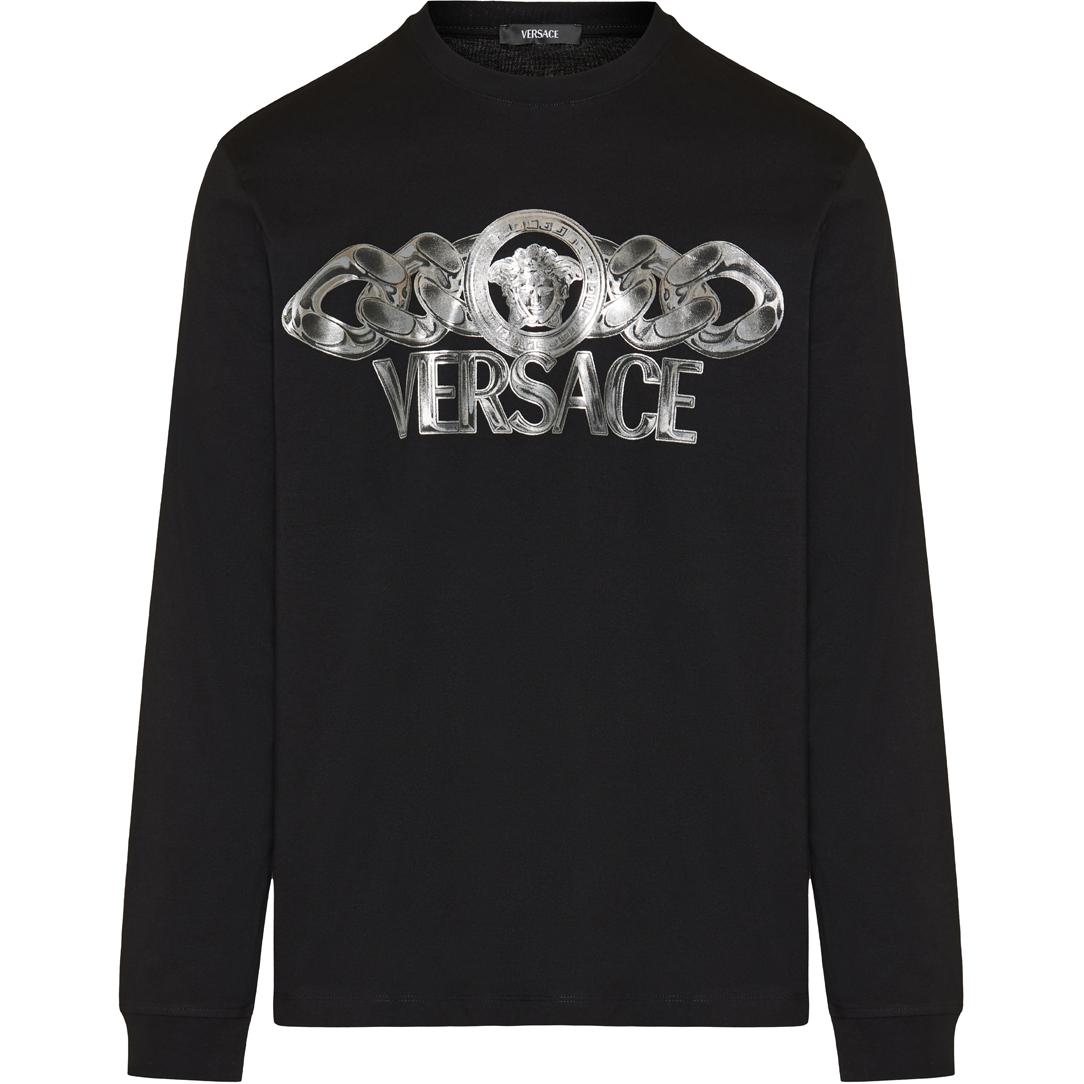 Medusa On Chain T shirt VERSACE, черный — фото 3