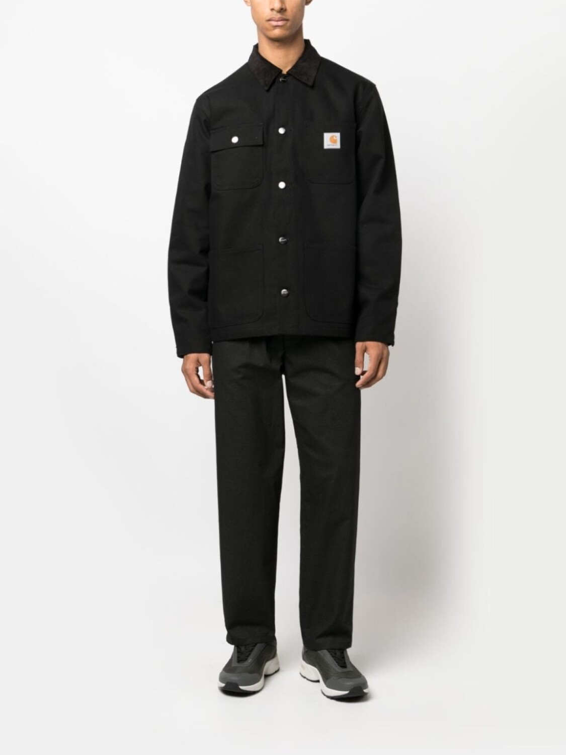 

Carhartt WIP куртка-рубашка Michigan на кнопках, черный