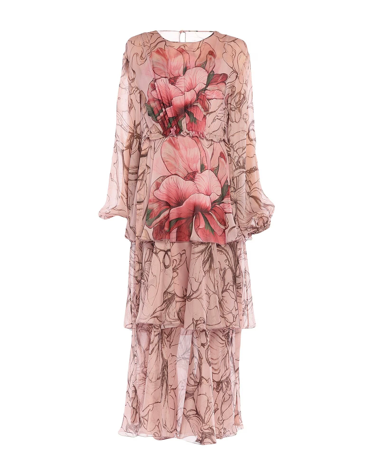 

Макси платье Alberta Ferretti, бледно-розовый