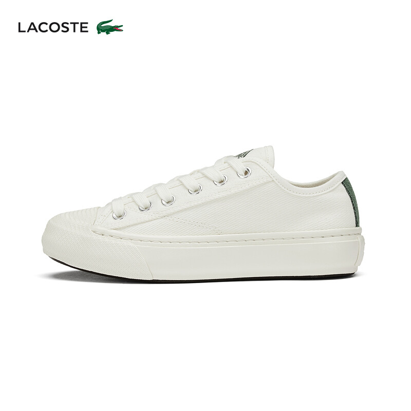 

Кроссовки женские Lacoste на шнуровке, белый